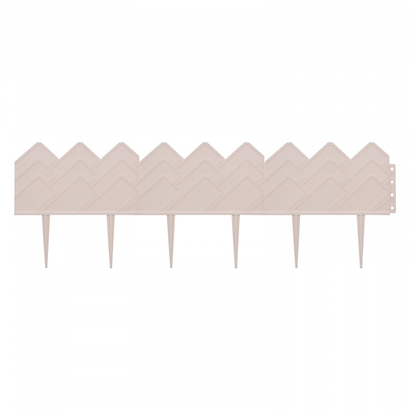 Бордюр "Кантри", 14 х 310 см, белый, Россия, Palisad Бордюр "Кантри", 14 х 310 см, белый, Россия, Palisad