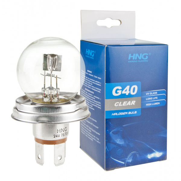 Автолампа R2 (G40) (75/70) P45t 24V HNG /1/10/250