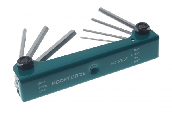 Набор ключей RF-5076F 6-гранных складной, 7пр.(1.5, 2, 2.5, 3-6мм) ROCKFORCE /1 Набор ключей RF-5076F 6-гранных складной, 7пр.(1.5, 2, 2.5, 3-6мм) ROCKFORCE /1