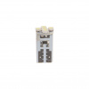 Автолампа T10W (W2,1x9,5d) 5 SMD 3528 WHITE 6000K 90лм   12V MEGAPOWER /10 /100