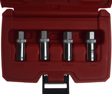 JTC Набор шпильковертов 2.5-4мм для поврежденных свечей накаливания 4 предмета JTC