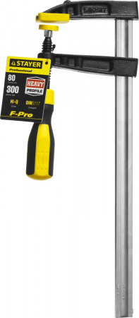 STAYER Hercules-F HF-30/8, 80 х 300 мм, усиленная струбцина F, Professional (32095-080-300)