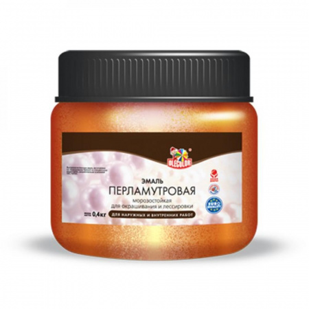 Эмаль акр. перламутровая универсальная терракот (0.3 кг) OLECOLOR(6)