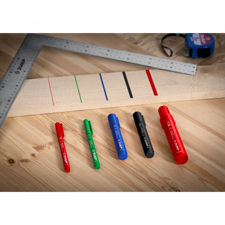 ЗУБР МП-1000К красный, 2-10 мм, клиновидный перманентный маркер (06333-3)