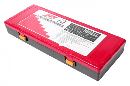 JTC Набор головок торцевых 1/4" 6-ти гранных 73 предмета в кейсе JTC