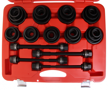 JTC Набор инструментов для демонтажа/монтажа сайлентблоков, подшипников универсальный 29 предметов JTC