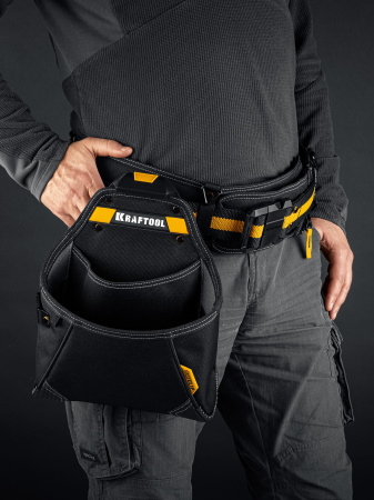 KRAFTOOL KP-12 поясная сумка с быстросъёмным креплением FastClip, 260 х 340 мм (38774)