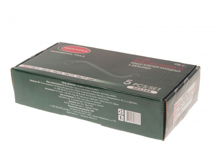 Набор ключей RF-50534A накидных S-образных,5пр. (10х11, 12х13, 14х15, 16х17, 18х19мм), в пластиковом держателе ROCKFORCE /1 Набор ключей RF-50534A накидных S-образных,5пр. (10х11, 12х13, 14х15, 16х17, 18х19мм), в пластиковом держателе ROCKFORCE /1