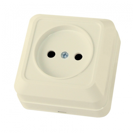 Розетка о/у Ладога SQ1801-0014, 1 гнездо, б/з, 10А, 230В, IP20