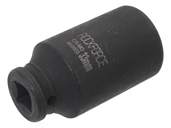 Головка торцевая 33мм 1/2" 6-гранная ударная удлиненная L=80мм ROCKFORCE RF-4458533 /1/10 Головка торцевая 33мм 1/2" 6-гранная ударная удлиненная L=80мм ROCKFORCE RF-4458533 /1/10