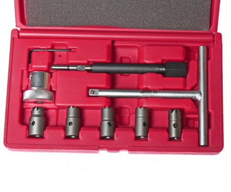 JTC Набор инструментов для притирки седел форсунок дизельного двигателя 9 предметов в кейсе JTC