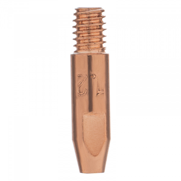 Токосъемный наконечник под проволоку 1,2 мм, М6х28, E-CU, 20 шт для MIG горелки тип 24 Denzel