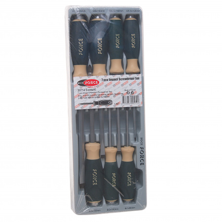 Набор отвёрток RF-20714: силовых (шлиц 5.5-10мм; филипс PH.1-PH.3) 7пр ROCKFORCE /1/10