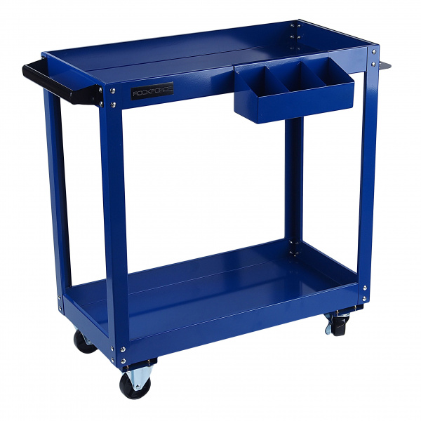 Тележка инструментальная 2-х полочная (350х770х820мм, размеры полок-60х350х700мм) ROCKFORCE /1