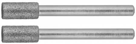 ЗУБР 2 шт, 4.8 x 10.0 х 3.2 мм, L 38 мм, Набор алмазных мини-шарошек (35920)