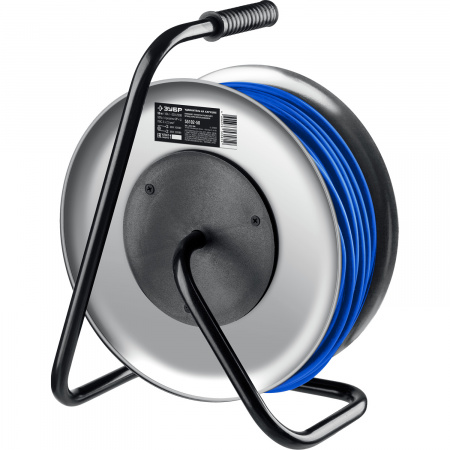 ЗУБР ПВС-325, ПВС, 3 x 2.5 мм2, 50 м, 4000 Вт, IP44, силовой удлинитель на стальной катушке, Профессионал (55102-50)