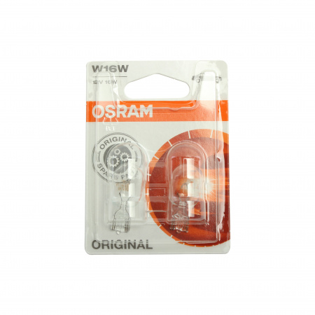 Автолампа W16W (W2.1*9.5d) (2шт) 12V OSRAM 1/10/50 HIT