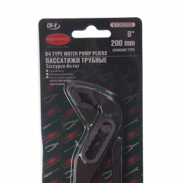 Пассатижи RF-613B200 переставные 8" (200мм) ROCKFORCE /1