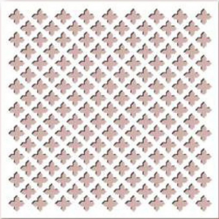 Панель перфорированная ХДФ 120*60см Готико белый 3мм (18)