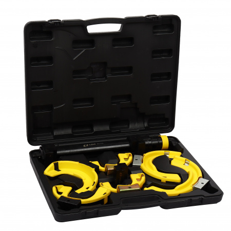 Стяжка пружин универсальная с тремя комплектами получаш (80-115, 110-150, 140-195мм), в кейсе LG-94104 LIGE /1 NEW