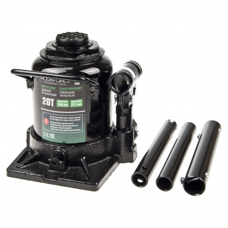 Домкрат гидравлический RF-T92007EURO бутылочный низкопрофильный 20т (выс.подъема 168-277мм) ROCKFORCE /1/2