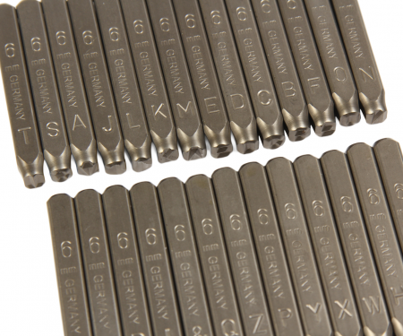 JTC Клейма буквенные латиница 6мм JTC