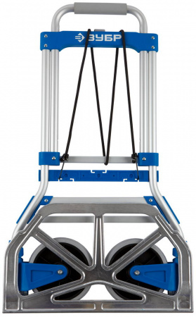 ЗУБР ТР-90, до 90кг, каркас и платформа из алюм, платформа 48.5х28.5см, колеса d13 см, вес 4.65кг, складная хозяйств тележка, Профессионал (38750-90)