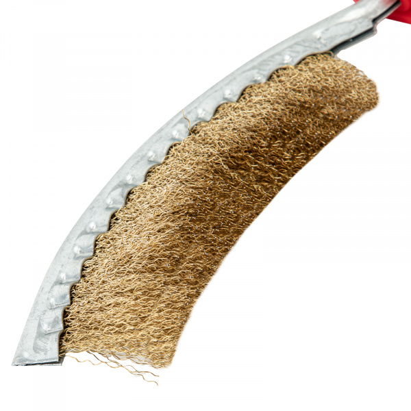 Щетка металлическая изогнутая, пластиковая ручка Matrix