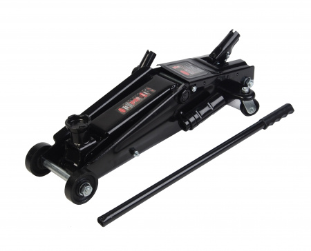 Домкрат гидравлический RF-T83006B  подкатной  с механизмом быстрого подъема и сменной надставкой 3т (h min 150мм, h max 530мм) ROCKFORCE /1