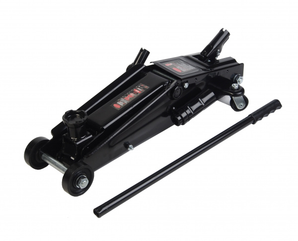 Домкрат гидравлический RF-T83006B  подкатной  с механизмом быстрого подъема и сменной надставкой 3т (h min 150мм, h max 530мм) ROCKFORCE /1