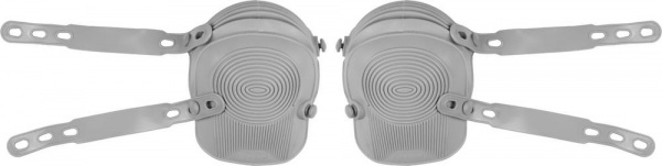 ЗУБР ФОРТ влагостойкие с цельнолитой резиновой чашкой, противоскользящая поверхность, наколенники защитные ПРОФЕССИОНАЛ (11520)