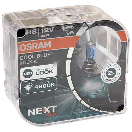 Автолампа H8 (35) PGJ19-2+100% COOL BLUE INTENSE (NextGen) (евробокс, 2шт)  до 4800K 12V OSRAM /1/10