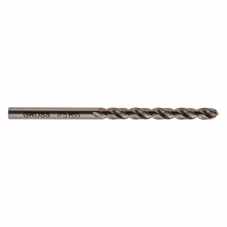 Сверло спиральное по металлу, 5 мм, HSS, 338 W Gross