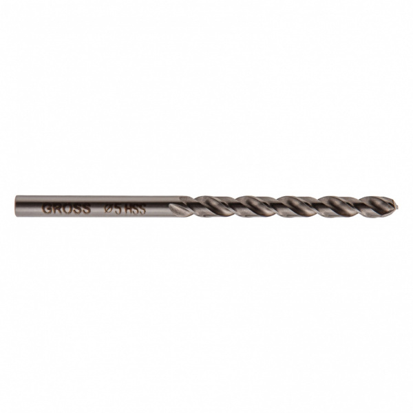 Сверло спиральное по металлу, 5 мм, HSS, 338 W Gross