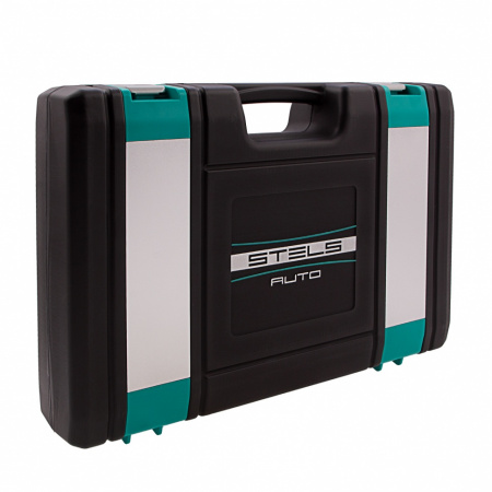 Набор инструментов, 1/2", Cr-V, S2, усиленный кейс, 58 предметов Stels Набор инструментов, 1/2", Cr-V, S2, усиленный кейс, 58 предметов Stels