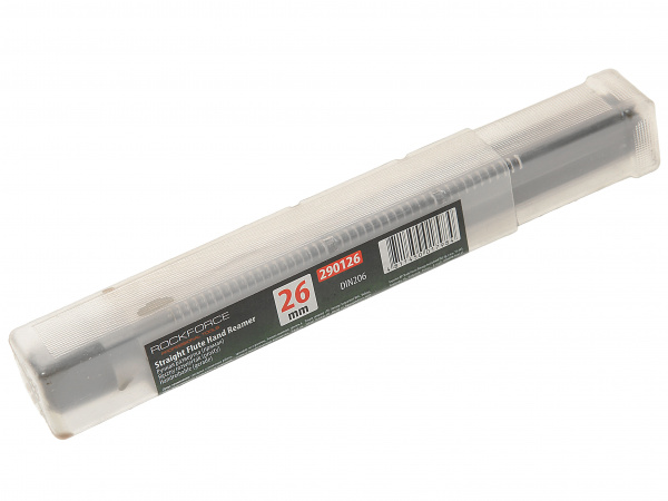 Развертка RF-290126 ручная (прямая) 26мм, в пластиковом футляре ROCKFORCE /1/25