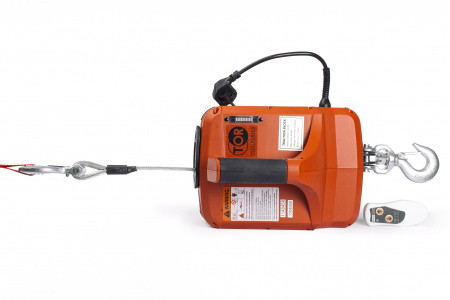 Лебедка электрическая переносная TOR SQ-02 450 кг 4,6 м 220 В с пультом