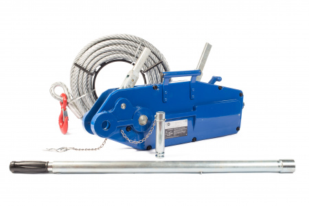 Лебедка рычажная тросовая TOR МТМ 800 0,8 т L=20м (стальной корпус)