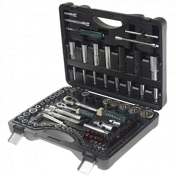 Набор торцевых головок и вставок RF-41082-9-PREMIUM: 1/2" & 1/4"DR 12-гранных 108пр + 6пр. ROCKFORCE /1/3 Набор торцевых головок и вставок RF-41082-9-PREMIUM: 1/2" & 1/4"DR 12-гранных 108пр + 6пр. ROCKFORCE /1/3