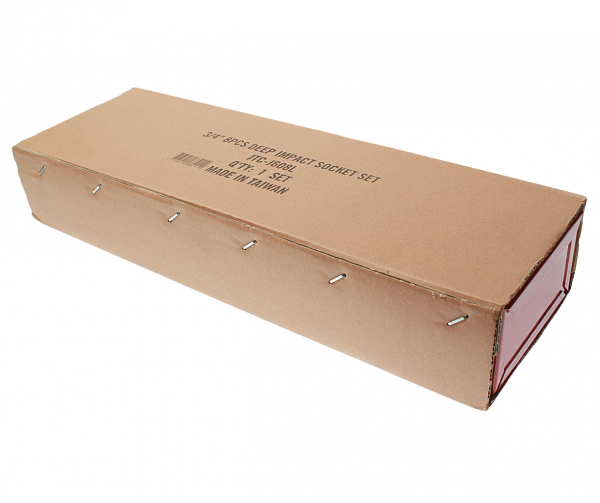 JTC Набор головок торцевых 3/4" 6-ти гранных 21-38мм ударных глубоких 8 предметов в кейсе JTC JTC Набор головок торцевых 3/4" 6-ти гранных 21-38мм ударных глубоких 8 предметов в кейсе JTC