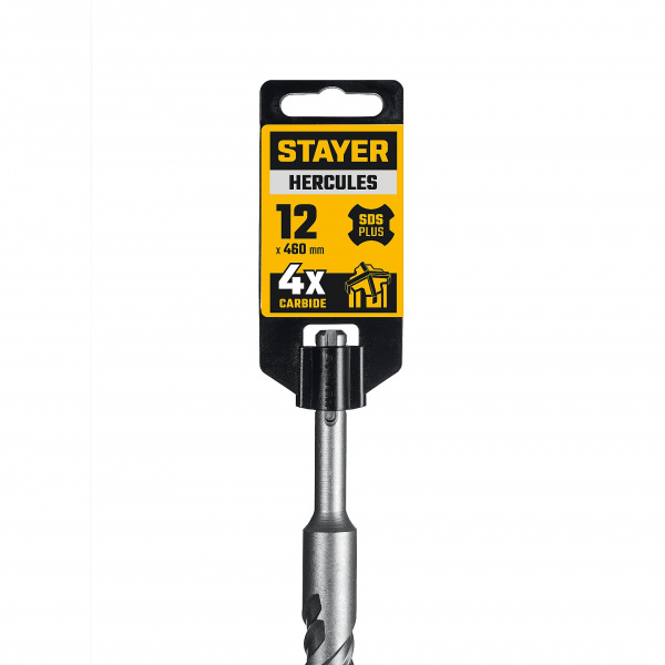 STAYER HERCULES-4Х 12x460 мм, SDS-plus бур (29290-460-12)