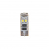 Автолампа T10W (W2,1x9,5d) 8 SMD 3528 WHITE 6000K с блокиратором ошибок CANbus 144лм   12V MEGAPOWER /10 /100