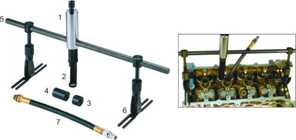 JTC Рассухариватель клапанов универсальный толкатель клапана 22мм JTC