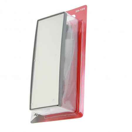 Зеркало дополнительное 3R-125 BLACK мертвой зоны 144*50 панорамное (2 варианта крепежа: присоска/скотч) 3R /1/40