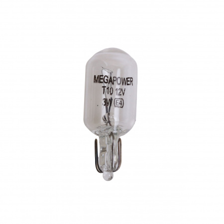 Автолампа W3W (W2.1*9.5d) STANDART 12V MEGAPOWER /10/50