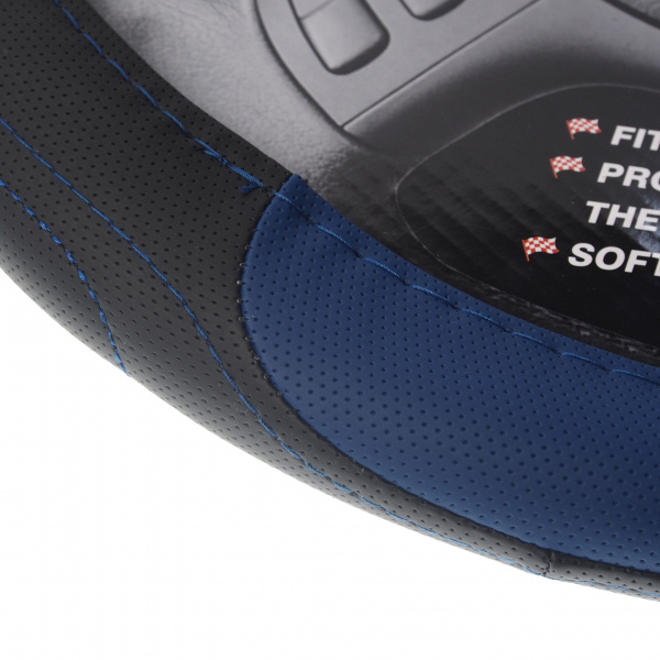 Оплетка руля MIS-17STW55 (M) BLACK/BLUE MISTAR /1/25