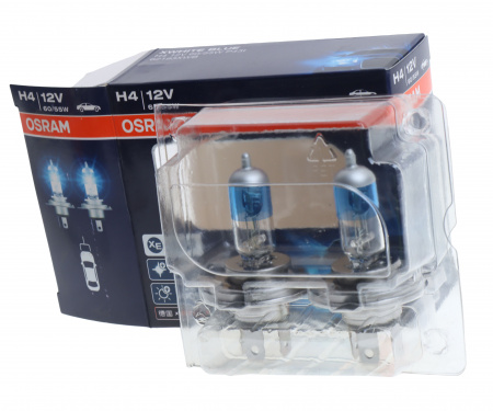 Автолампа H4 (60/55) P43t-38+30% XWHITE BLUE 4000K (2шт) 12V OSRAM /1/10/100