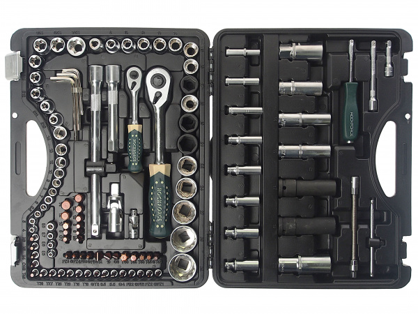 Набор торцевых головок и вставок RF-41082-9-PREMIUM: 1/2" & 1/4"DR 12-гранных 108пр + 6пр. ROCKFORCE /1/3 Набор торцевых головок и вставок RF-41082-9-PREMIUM: 1/2" & 1/4"DR 12-гранных 108пр + 6пр. ROCKFORCE /1/3