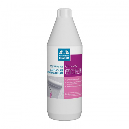 Грунтовка проникающая Ленинградские краски Оптимум (0,8 л) Грунтовка проникающая Ленинградские краски Оптимум (0,8 л)