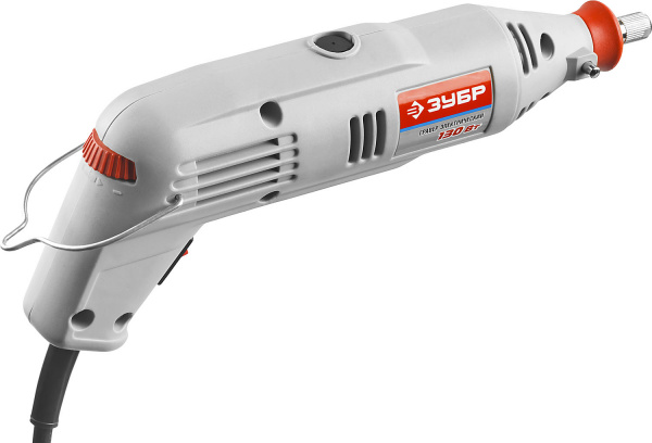 ЗУБР 176 предметов, 130 Вт, набор мини-насадок с гравером (ЗГ-130ЭК H176)
